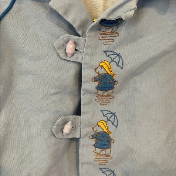 Vintage baby long sleeve shirt jacket toggle buttons bear - Picture 5 of 5